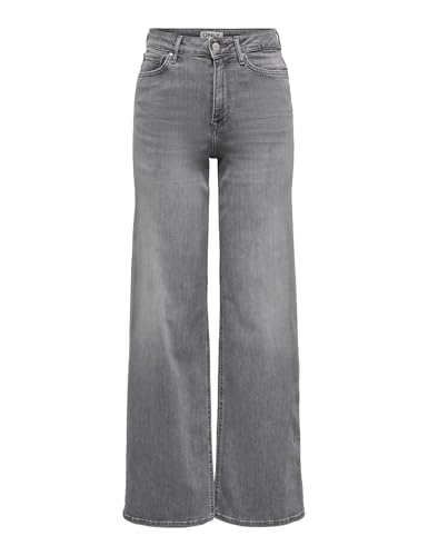 ONLY dames Jeans Onlmadison Blush Hw Wid Dnm Rea0938 Noos - M / 32L / Lichtgrijs denim
