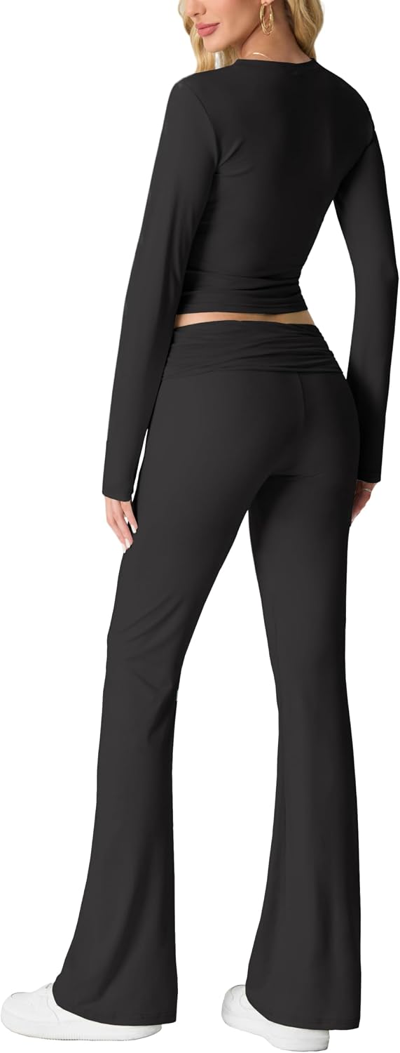 IWOLLENCE Tweedelige outfit voor dames, 2-delige loungesets voor vrouwen, UK Coord Outfit Y2K Gym Set Lounge Wear Trainingspak Volledige Set Coord Outfit Y2K Gym Set Lounge Wear Trainingspak Volledige